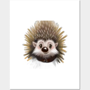 Cute Porcupine Drawing Posters and Art